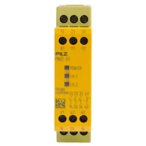 Pilz PNOZ X PNOZ X1 Emergency Stop Safety Relay, 24V ac/dc, Single Channel, 3 Safety Contacts - 774300 product image