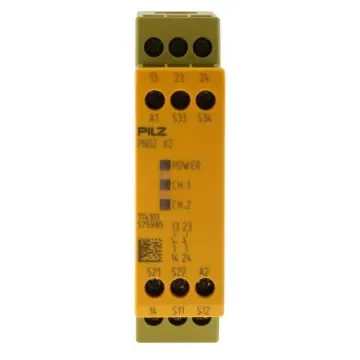 Pilz PNOZ X PNOZ X2 Emergency Stop Safety Relay, 24V ac/dc, Dual-Channel, 2 Safety Contacts - 774303 product image