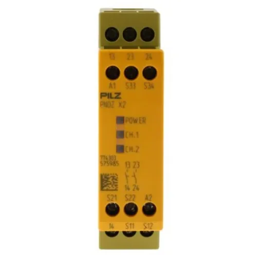 Pilz PNOZ X PNOZ X2 Emergency Stop Safety Relay, 24V ac/dc, Dual-Channel, 2 Safety Contacts - 774303 product image