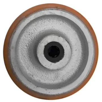 Guitel Hervieu Grey, Yellow Polyurethane Abrasion Resistant Trolley Wheel, 230kg - 23-412-100R12 product image