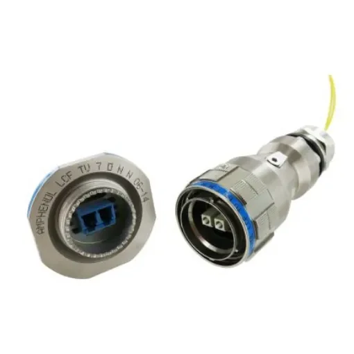 Amphenol Socapex, LCF TV, Receptacle, APC, LC Duplex Fibre Optic Connector - LCFTV20ZNN product image