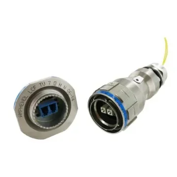 Amphenol Socapex, LCF TV, Plug, APC, LC, PC Duplex Fibre Optic Connector - LCFTV6MTZNN product image