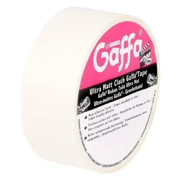 Advance Tapes AT200 White Matt Gaffa Tape, 50mm x 25m, 0.26mm Thick product image