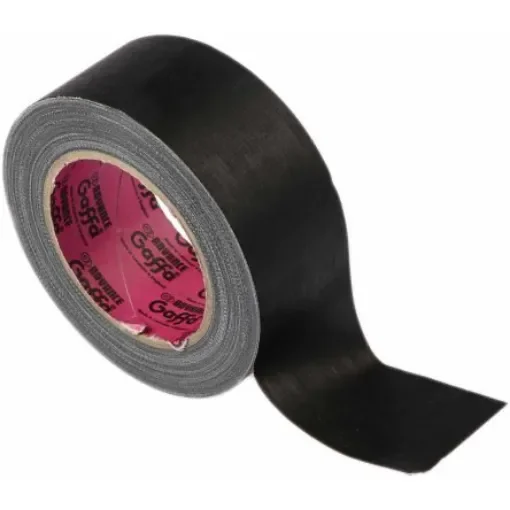 Advance Tapes AT200 Black Matt Gaffa Tape, 50mm x 25m, 0.26mm Thick product image