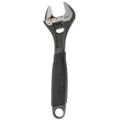 Bahco Adjustable Spanner, 208 mm Overall, 27mm Jaw Capacity, Plastic Handle - 9071 product image
