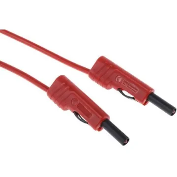 Hirschmann Test & Measurement, 16A, 60V dc, Red, 2m Lead Length - 973647101 product image