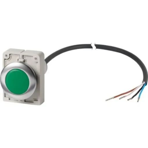 Eaton, Panel Mount Green LED Indicator, 30mm Cutout, Round - 185954 C30C-FL-G-24-P62 product image