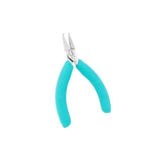 Erem Round Nose Pliers, 120 mm Overall, Angled Tip, 22mm Jaw, ESD - 546E product image