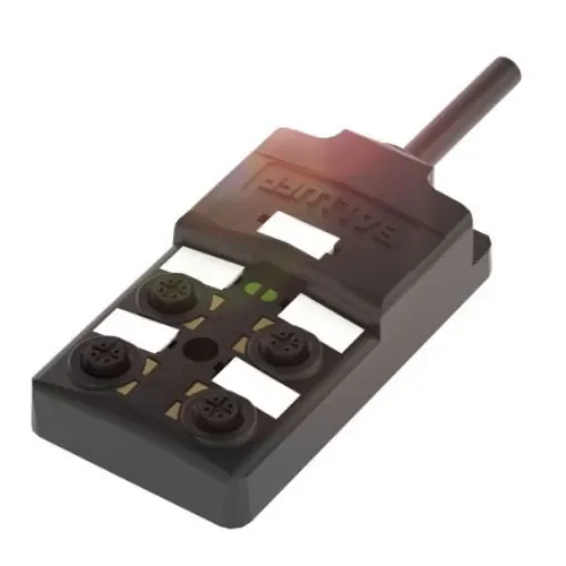 BALLUFF BPI00 Series Sensor Box, M12, 3m cable, 4 way, 4 port - BPI009W product image
