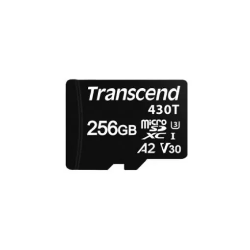 Transcend 256 GB MicroSDXC Micro SD Card, A2, U3, V30 - TS256GUSD430T product image