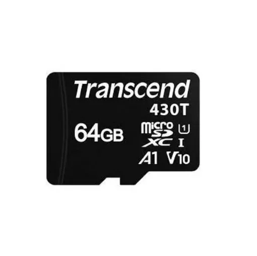 Transcend 64 GB MicroSDXC Micro SD Card, A1, U1, V10 - TS64GUSD430T product image