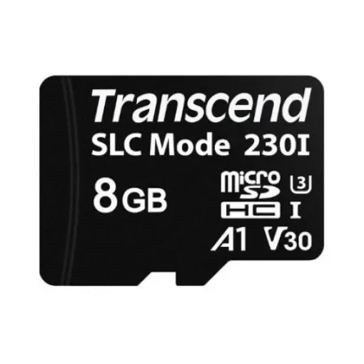 Transcend 8 GB MicroSDHC Micro SD Card, A1, U3, V30 - TS8GUSD230I product image