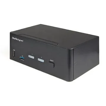 StarTech.com 2 Port Dual Monitor USB HDMI KVM Switch, 3.5 mm Stereo 3840 x 2160 Maximum Resolution - SV231DHU34K6 product image