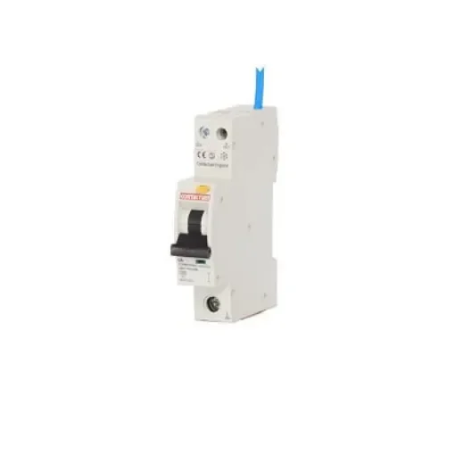 Contactum RCBO, 6A Current Rating, 1P Poles, 30mA Trip Sensitivity, Type C, CCPBR Range - CCPBR1006AC product image