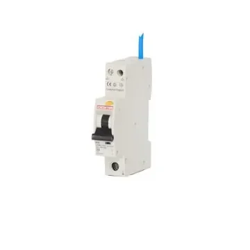 Contactum RCBO, 10A Current Rating, 1P Poles, 30mA Trip Sensitivity, Type C, CCPBR Range - CCPBR1010AC product image
