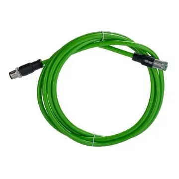 Phoenix ContactNBC, 2m Cat5, Green M12 to Male RJ45 Male Shielded, Terminated PVC Sheath - 1407500 product image
