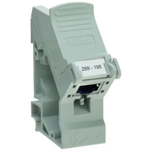 WAGO 8-Contact Female Interface Module, RJ45 Connector, DIN Rail - 289-195 product image