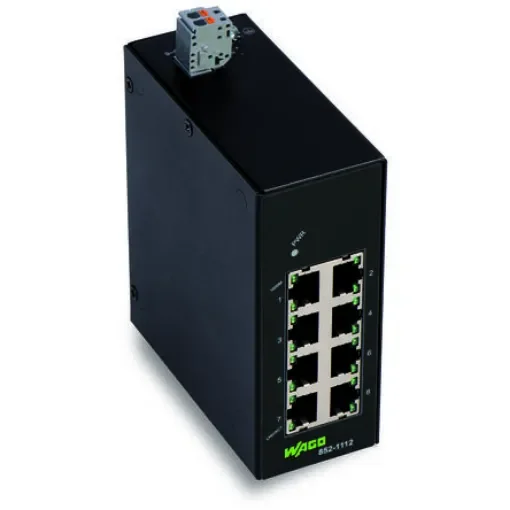 WAGO Unmanaged 8 Port Ethernet Switch - 852-1112 product image