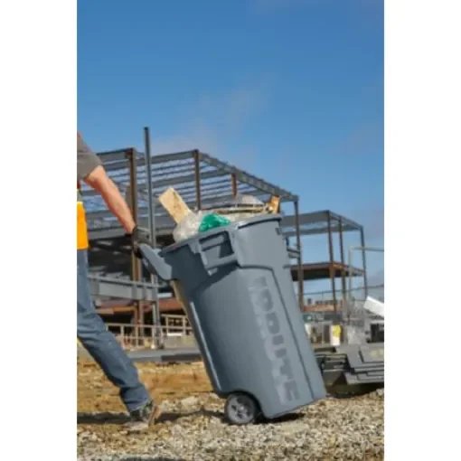 Rubbermaid Commercial Products Brute Wheeled 44gal Grey Polypropylene Waste Bin - 2131929 product image