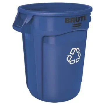 Rubbermaid Commercial Products Brute Vented 32gal Blue Polypropylene Waste Bin - FG263273BLUE product image