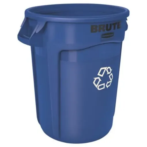 Rubbermaid Commercial Products Brute Vented 32gal Blue Polypropylene Waste Bin - FG263273BLUE product image