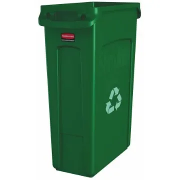Rubbermaid Commercial Products Slim Jim 23gal Green Polypropylene Waste Bin - FG354007GRN product image