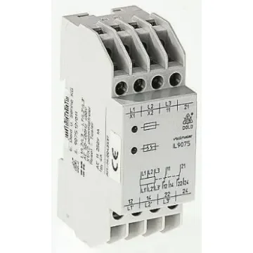 Dold Phase Monitoring Relay, 3 Phase, DPDT, DIN Rail - IL9075.12/001 AC50-400Hz 400V product image