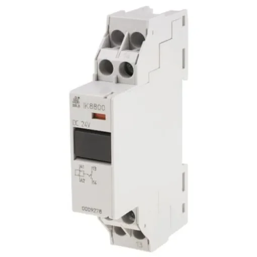 Dold DIN Rail Latching Power Relay, 24V dc Coil, 16A Switching Current, SPST - IK8800.01 DC24V product image