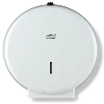Tork White Metal Toilet Roll Dispenser, 118mm x 325mm x 319mm - 246040 product image