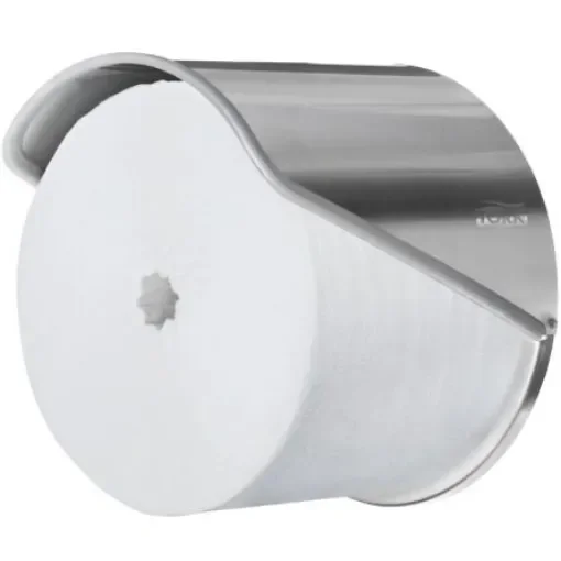 Tork Steel Metal Toilet Roll Dispenser, 140mm x 120mm x 140mm - 472259 product image