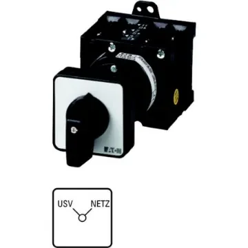 Eaton, 2P 3 Position 90° Changeover Cam Switch, 690V (Volts), 32A, Short Thumb Grip Actuator - 098821 T3-2-15542/Z product image