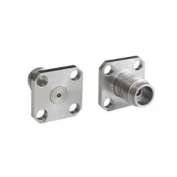 Bulgin Male/Female Flange Mount Circular Coaxial Connector, Jack Screw Termination, Straight Body - RF185A4JCCA product image