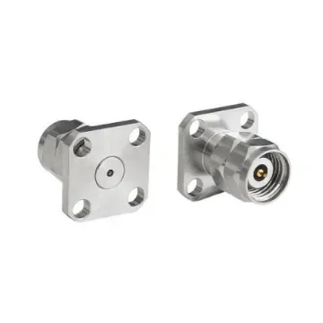 Bulgin Male/Female Flange Mount Circular Coaxial Connector, Plug In Termination, Straight Body - RF240A4PCCA product image