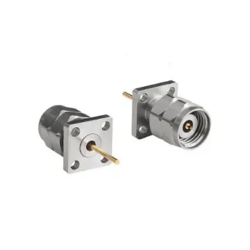 Bulgin Male/Female Flange Mount Circular Coaxial Connector, Plug In Termination, Straight Body - RF292A4PCCA product image