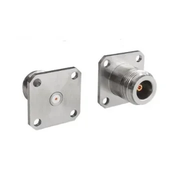 Bulgin, Plug Flange Mount Circular Coaxial Connector, Jack Screw Termination, Straight Body - RFNA4JGID product image