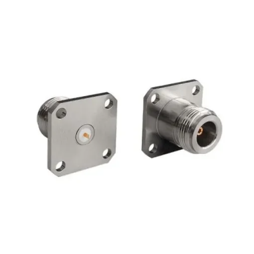 Bulgin, Jack Flange Mount Circular Coaxial Connector, Jack Screw Termination, Straight Body - RFNA4JGIMF product image