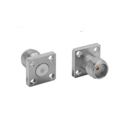 Bulgin, Jack Flange Mount Circular Coaxial Connector, Plug In Termination, Straight Body - RFSMAA4PCCA product image