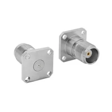 Bulgin, Jack Flange Mount Circular Coaxial Connector, Jack Screw Termination, Straight Body - RFTNCAA4JFHD product image