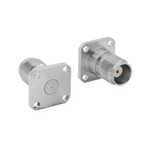 Bulgin, Jack Flange Mount Circular Coaxial Connector, Jack Screw Termination, Straight Body - RFTNCAA4JFHD product image