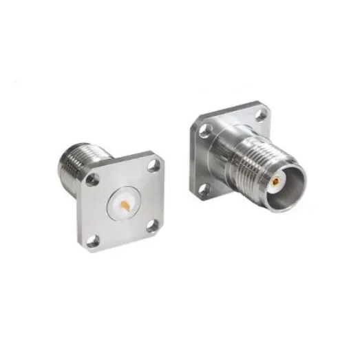 Bulgin, Jack Flange Mount Circular Coaxial Connector, Plug In Termination, Straight Body - RFTNCAA4PFHMF product image