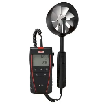 KIMO Rotary Vane Anemometer, 35m/s Max, Measures Air Flow, Air Velocity - LV 110 S product image