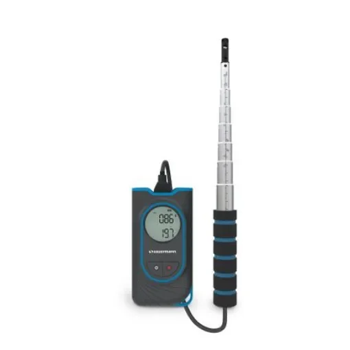 SAUERMANN. Hotwire Anemometer, 30m/s Max, Measures Air Flow, Air Velocity, Temperature - SI-VH3 product image