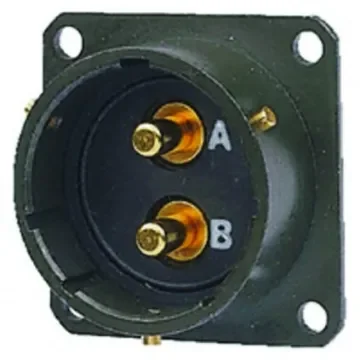Amphenol Limited, 62GB 2 Way Box Mount MIL Spec Circular Connector ReceptacleOlive, Pin Contacts,Shell Size 18, Bayonet - 62GB-12E18-02PN product image