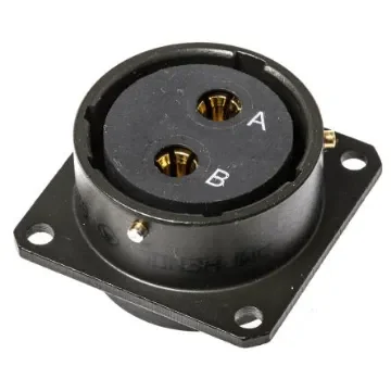 Amphenol Limited, 62GB 2 Way Box Mount MIL Spec Circular Connector ReceptacleOlive, Socket Contacts,Shell Size 18, - 62GB-12E18-02SN product image