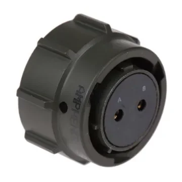 Amphenol Limited, 62GB 2 Way Cable Mount MIL Spec Circular Connector PlugOlive, Socket Contacts,Shell Size 14, Bayonet - 62GB-56TG14-02SN(044) product image