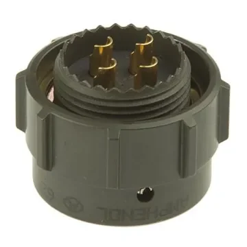 Amphenol Limited, 62GB 4 Way Cable Mount MIL Spec Circular Connector PlugOlive, Pin Contacts,Shell Size 14, Bayonet - 62GB-56TG14-04PN(044) product image