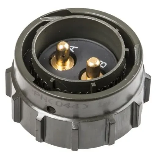 Amphenol Limited, 62GB 2 Way Cable Mount MIL Spec Circular Connector PlugOlive, Pin Contacts,Shell Size 18, Bayonet - 62GB-56TG18-02PN(044) product image