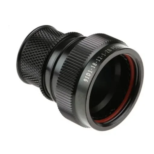 Polamco, 91Size 18 Straight Circular Connector Backshell, For Use With MIL-DTL-26482 Series I, PATT 105, PATT 603 - 91D1-18-12-1-ZB product image