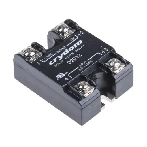 Sensata Crydom 1-DC Series Solid State Relay, 12 A Load, Surface Mount, 200 V Load, 32 V Control - D2D12 product image