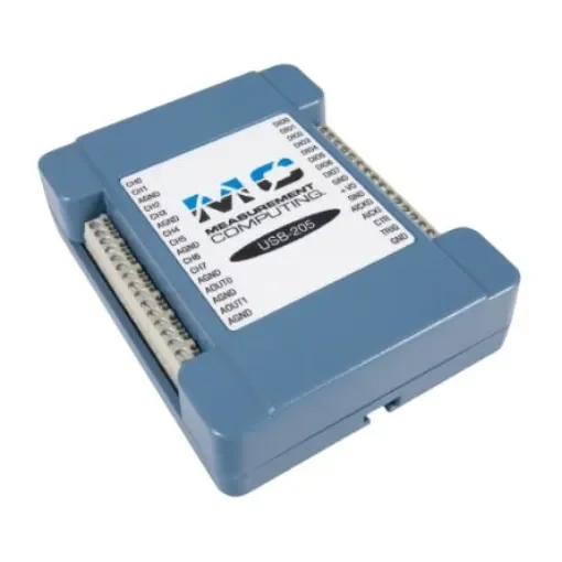 Digilent MCC USB-205 Data Acquisition, 8 Single Ended Channel(s), USB, 500ksps, 12 bit - 6069-410-009 product image